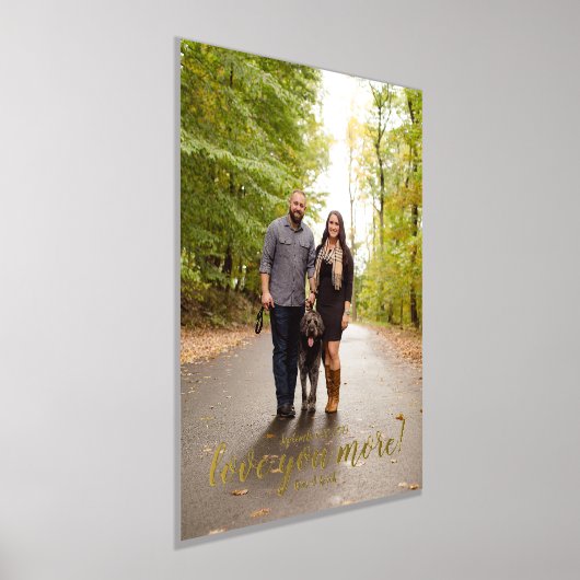 Impressions Dorure Vous aimez plus Mariage ou Fiançailles photo (Poser)