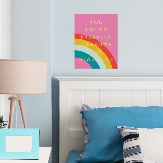 Impressions Dorure Vous Êtes Super (In situ (chambre))