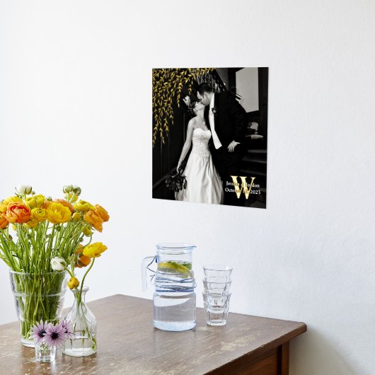 Impressions Dorure Willow Branch Mariage Custom Photo and Text (Couchage (Cuisine))