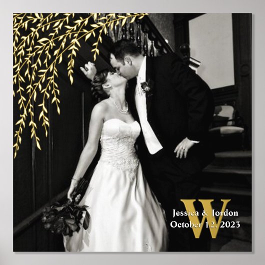 Impressions Dorure Willow Branch Mariage Custom Photo and Text (Recto)