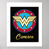 Impressions Dorure Wonder Woman | Logo Cercle & Etoiles (Recto)
