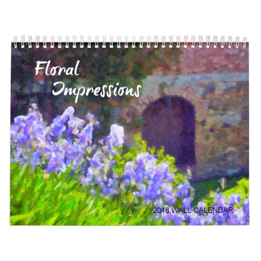 Impressions florales Calendrier mural 2018 (Protection)