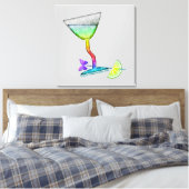 IMPRESSIONS SUR TOILE - ART MARTINI PAPILLON (Insitu(Chambre))