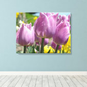Impressions sur toile botanique Fleurs de tulipes (Insitu (Plancher de Bois))