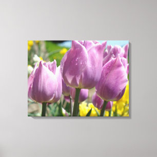Impressions sur toile botanique Fleurs de tulipes