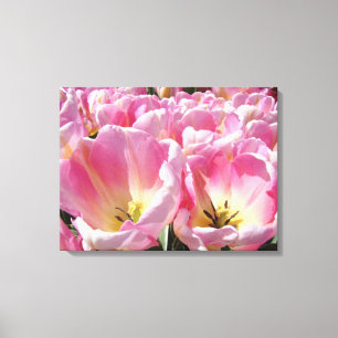 Impressions sur toile botanique florale Tulipes ro