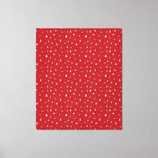 Impressions sur toile d'arbres de Noël et de floco (Recto)
