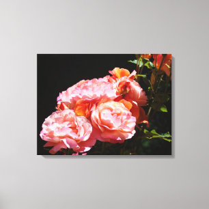 Impressions sur toile de fleurs de rose Roses rose