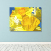 Impressions sur toile de jonquilles de printemps N (Insitu (Plancher de Bois))