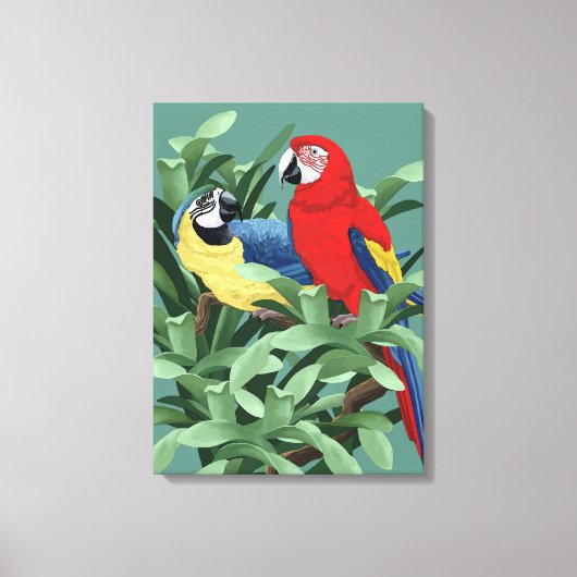 Impressions sur toile de perroquet (Recto)