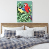 Impressions sur toile de perroquet (Insitu(Chambre))