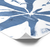 Impressions tropicales Indigo - Verdure tropicale (Coin)