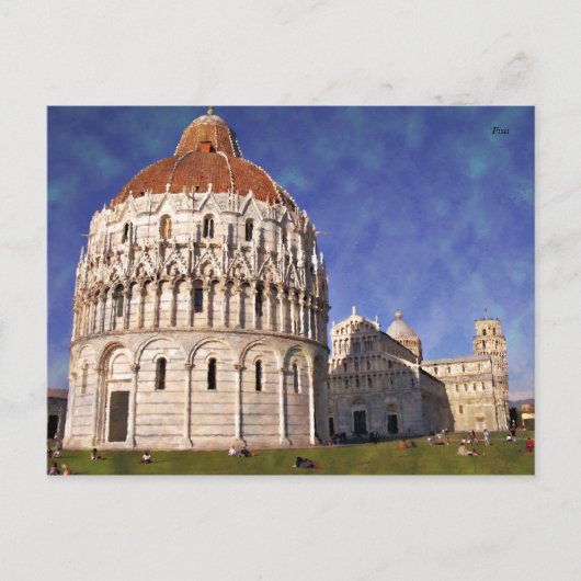 Impressitaly Pisa Miracoli Briefkaart (Voorkant)