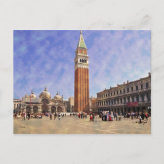 Impressitaly Venezia Piazza San Marco Briefkaart