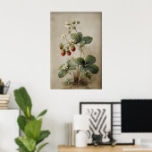 Imprimable Art Mural de Fraise Antique (Bureau à domicile)