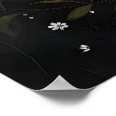 Imprimable de l'œil floral, Art mural gothique bot (Coin)
