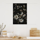Imprimable de l'œil floral, Art mural gothique bot (Cuisine)