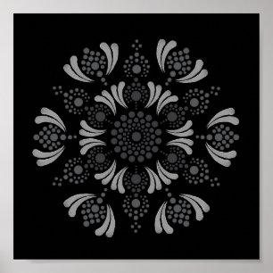 Imprimable Poster de votre propre Modèle Mandala