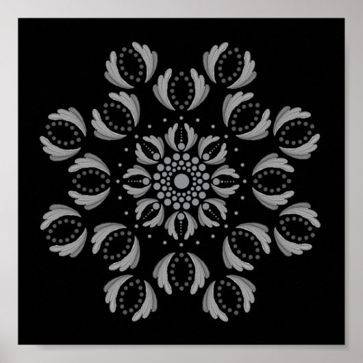 Imprimable Poster de votre propre Modèle Mandala (Devant)