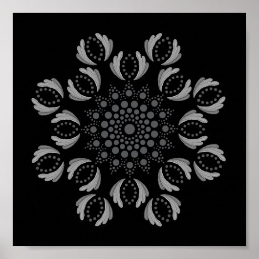 Imprimable Poster de votre propre Modèle Mandala (Devant)
