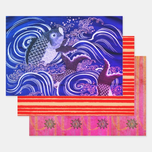 IMPRIMANTE JAPONAISE DE CARPE EN papier d'envelopp (Lot)