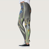 IMPRIMANTE JAPONAISE IRIS SUR Leggings GRIS (Gauche)