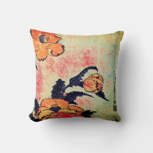 IMPRIMANTE POPPY JAPONAISE COUSSIN COTON PERSONNAL
