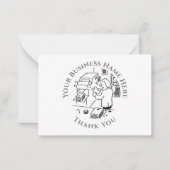 Imprimantes Carte de notes Merci (Devant)