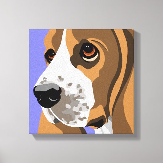 Imprimantes d'art en toile Basset Hound (Recto)