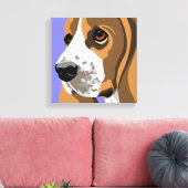 Imprimantes d'art en toile Basset Hound (Insitu(Salon))