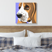 Imprimantes d'art en toile Basset Hound (Insitu(Chambre))