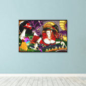 Imprimantes d'art en toile étirée Sorcière Trippy (Insitu (Plancher de Bois))