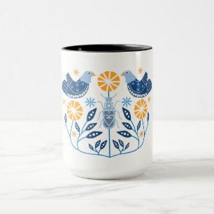Imprimantes d'art populaire scandinave   Mug nordi