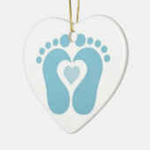 ***IMPRIMANTES DE BÉBÉ GARÇON*** ORNEMENT DE NOËL (Gauche)