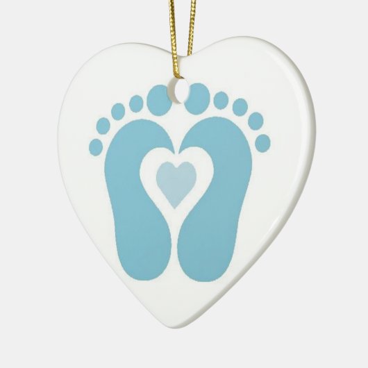 ***IMPRIMANTES DE BÉBÉ GARÇON*** ORNEMENT DE NOËL (Gauche)