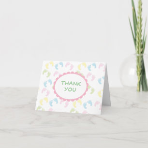 Imprimantes de Merci colorées pour pieds bébé