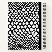 IMPRIMANTES DE PEAU NOIR ET BLANC CARNET DE CONCEP (Dos)