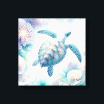 Imprimantes en toile d'art de la tortue de mer<br><div class="desc">Plongez dans un havre de paix sous-marin avec notre envoûtante toile de tortue de mer, offerte exclusivement par Do Tell A Belle. Embarquez pour un voyage visuel enchanteur, la tortue de mer dansant avec grâce au milieu de botaniques géants sous-marins, peints dans des tons pastel apaisants de vert, turquoise, bleu,...</div>