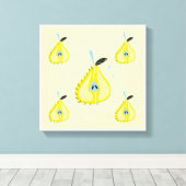 Imprimantes en toile de poire d'art simple (Insitu (Plancher de Bois))