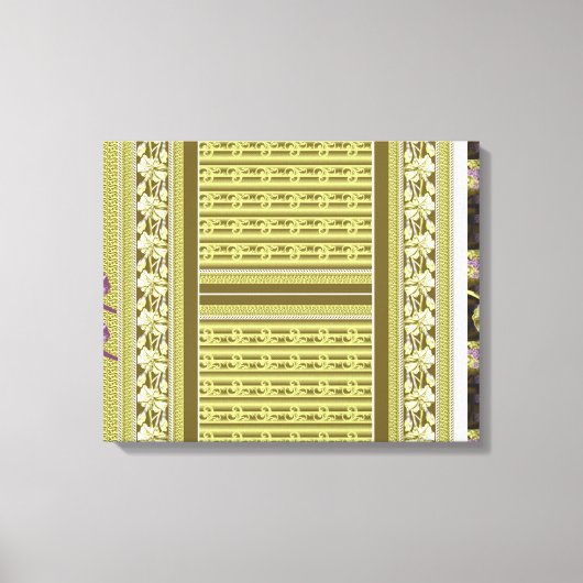 Imprimantes en toile fleurie | Art mural élégant (Recto)