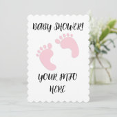 IMPRIMANTES PIEDS baby showers INVITATIONS DU SCRI (Debout devant)