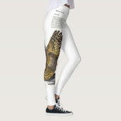 Imprimé à la main Leggings de hibou en voie de dis (Droite)