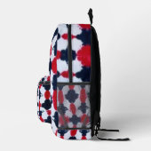 Imprimé Abstrait sac à dos moderne rouge noir (Droite)