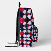 Imprimé Abstrait sac à dos moderne rouge noir (Gauche)