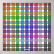 Imprimé Affiche - Carreaux Arc-en-ciel