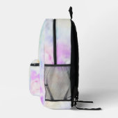 Imprimé Ajouter un nom Pastel Tie Dye sac à dos (Droite)