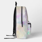 Imprimé Ajouter un nom Pastel Tie Dye sac à dos (Gauche)