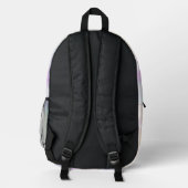 Imprimé Ajouter un nom Pastel Tie Dye sac à dos (Verso)