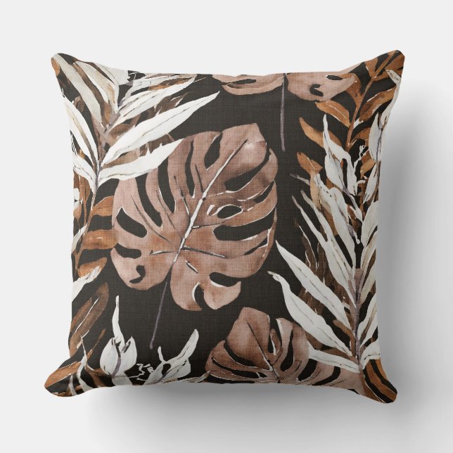 Imprimé aloha Coussin de jet tropical (Recto)