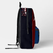 Imprimé Amérique Rouge Blanc Bleu sac à dos (Gauche)